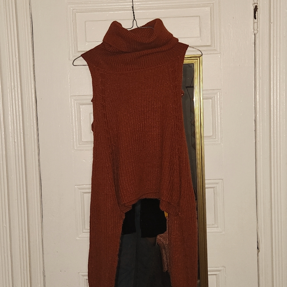 Long sleeve turtleneck sweater